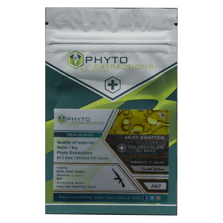 Phyto – AK47 Shatter – 1g or 7g | BC Weed Edible Canada Phyto – AK47 Shatter – 1g or 7g | BC Weed Edible Canada