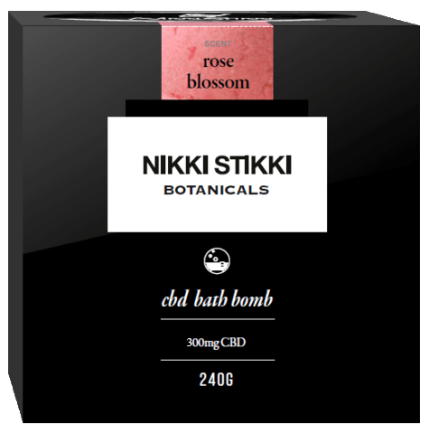 Nikki Stikki Botanicals – CBD Bath Bomb – Rose Blossom – 300mg CBD | BC Weed Edible Canada Nikki Stikki Botanicals – CBD Bath Bomb – Rose Blossom – 300mg CBD | BC Weed Edible Canada