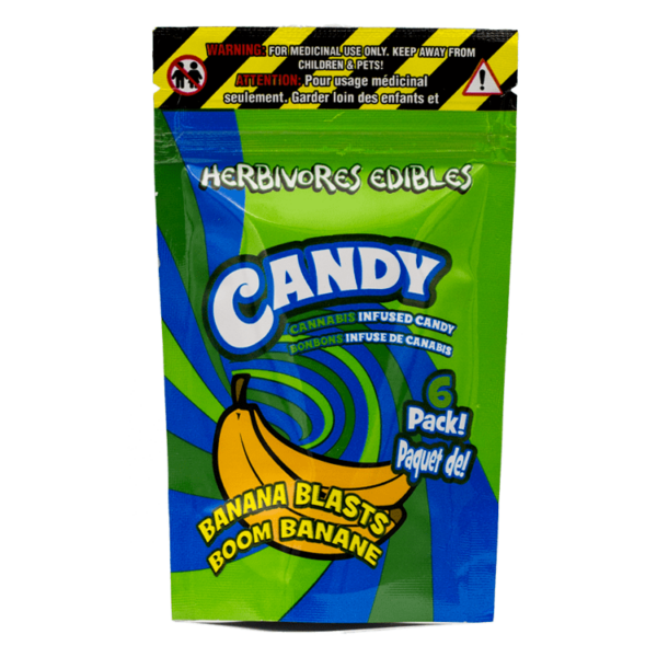 Herbivores Edibles – Banana Blasts Gummies | BC Weed Edible Canada Herbivores Edibles – Banana Blasts Gummies | BC Weed Edible Canada