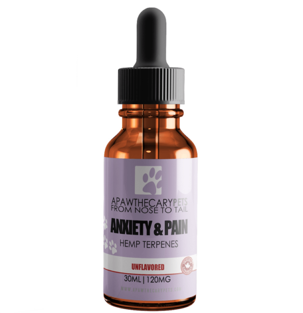 Apawthecary Pets – Anxiety & Pain Tincture – Unflavoured 120mg | BC Weed Edible Canada Apawthecary Pets – Anxiety & Pain Tincture – Unflavoured 120mg | BC Weed Edible Canada